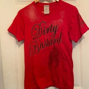 Red Dirty Bastard Tee size small